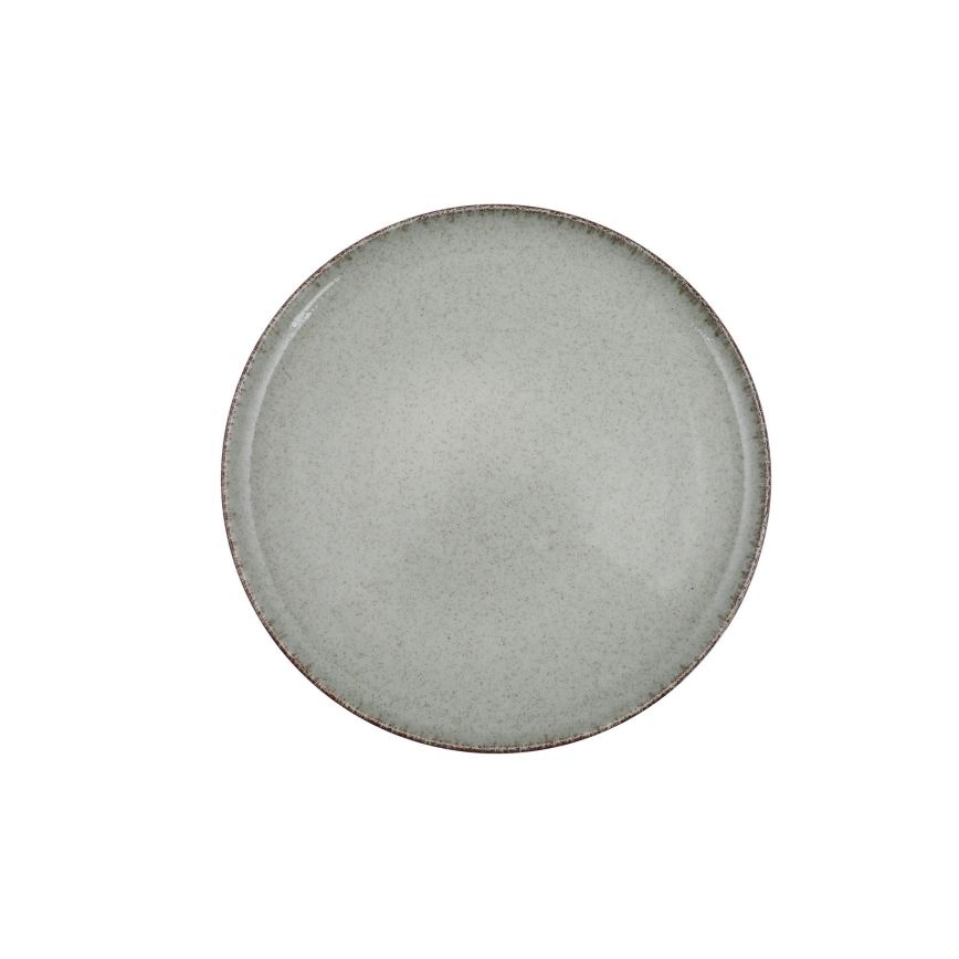 24-delige serviesset, groen/porselein