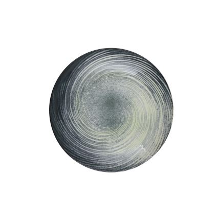 24-delige serviesset groen/zwart/porselein