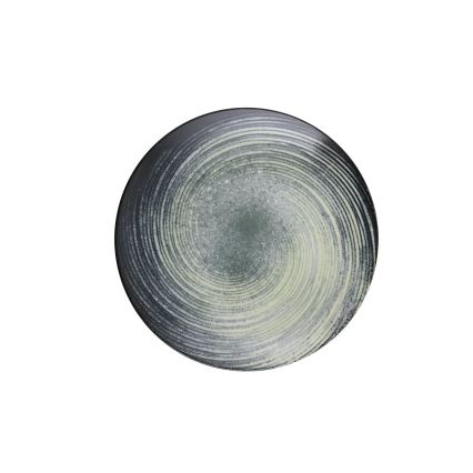 24-delige serviesset groen/zwart/porselein