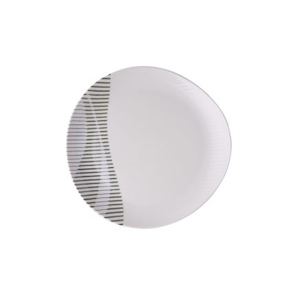 24-delige serviesset in levendige kleuren, van porselein