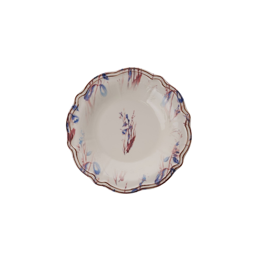 24-delige serviesset, kleurrijk, van porselein