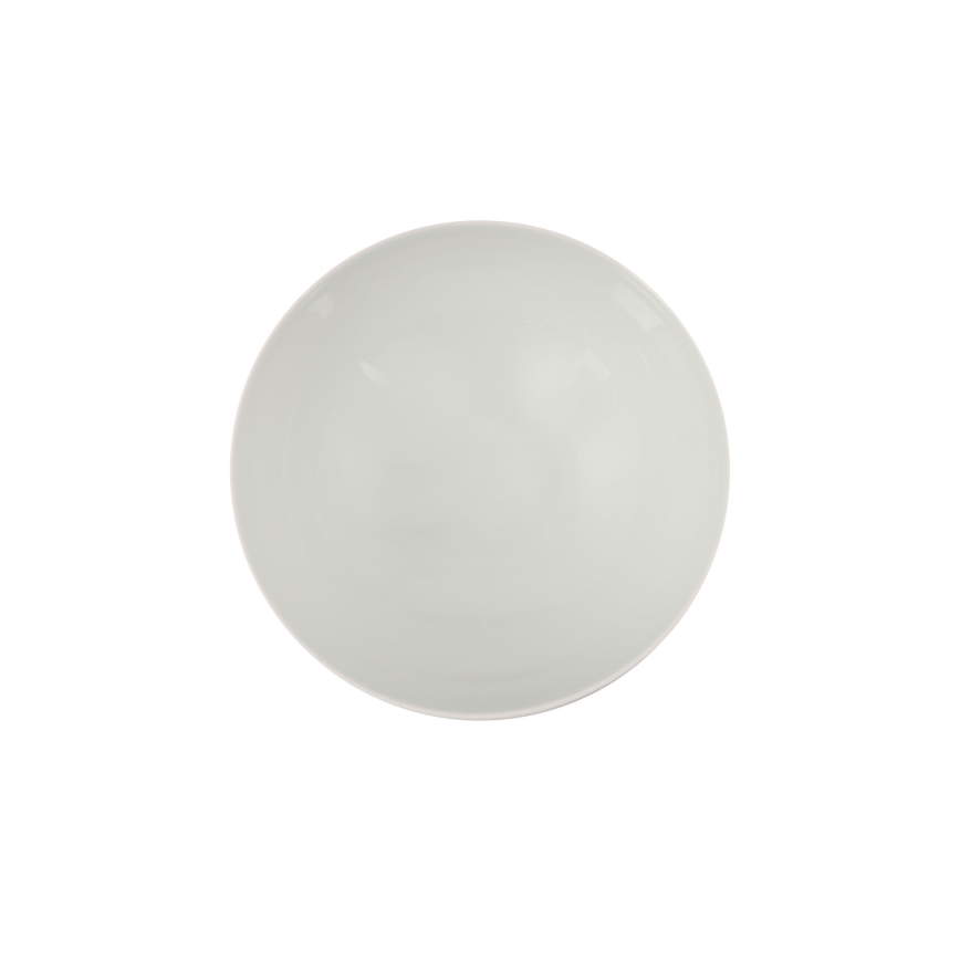 24-delige serviesset van porselein, wit/blauw