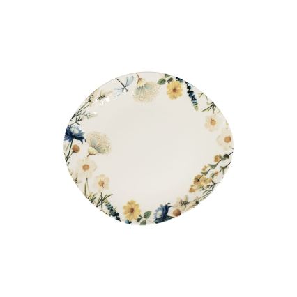 24-delige serviesset veelkleurig/blauw/porselein