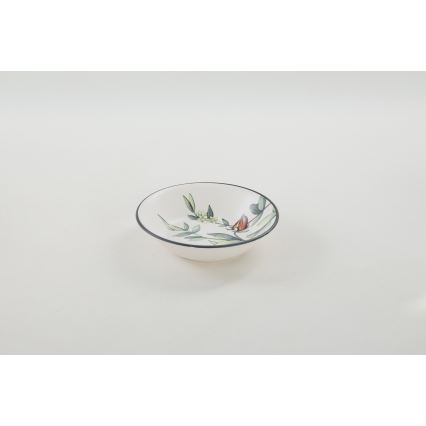 24-delige serviesset veelkleurig/steengoed