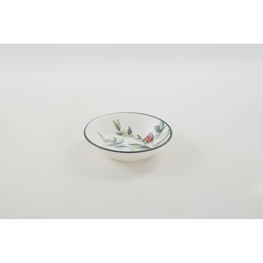 24-delige serviesset veelkleurig/steengoed