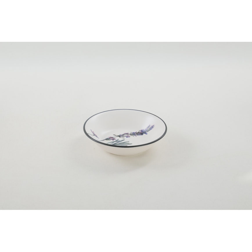 24-delige serviesset veelkleurig/steengoed