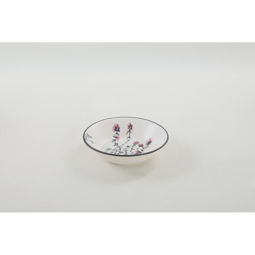 24-delige serviesset veelkleurig/steengoed