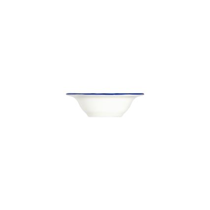 24-delige serviesset, wit/blauw/geel, porselein