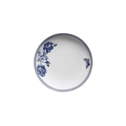 24-delige serviesset wit/blauw/porselein