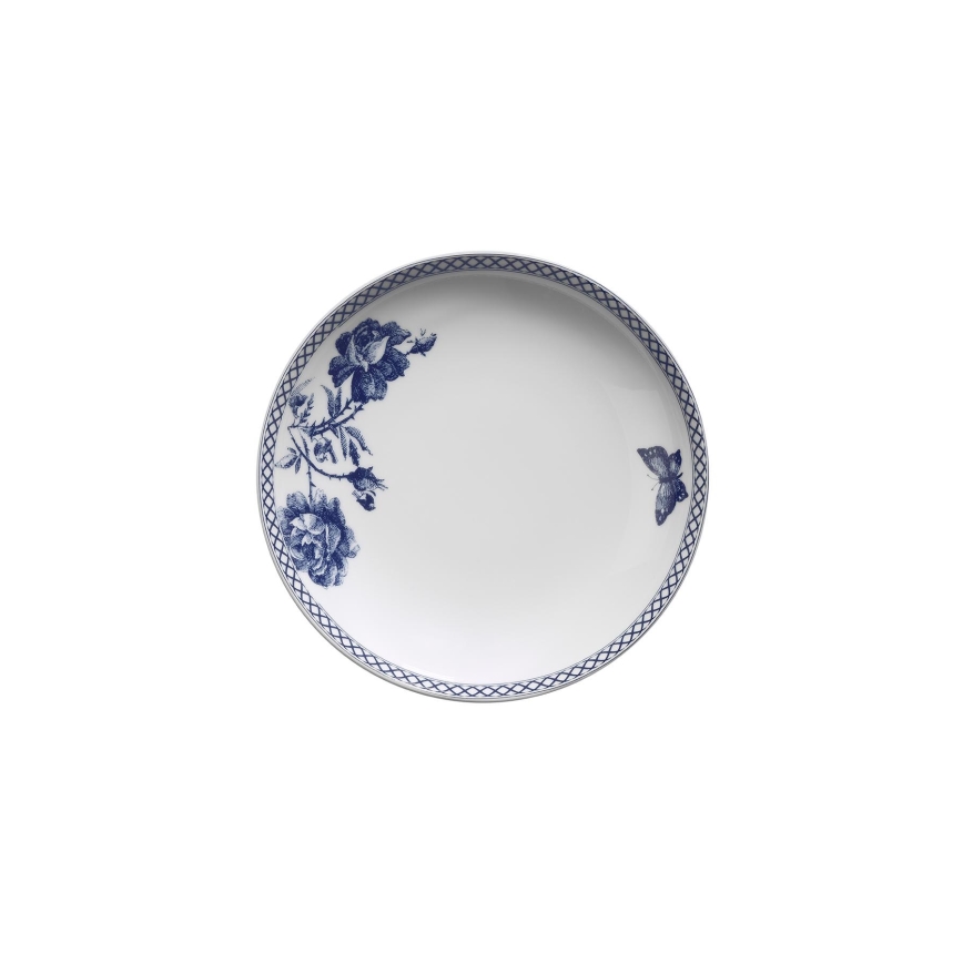 24-delige serviesset wit/blauw/porselein