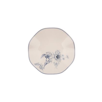 24-delige serviesset wit/blauw porselein