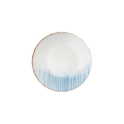 24-delige serviesset wit/blauw/porselein