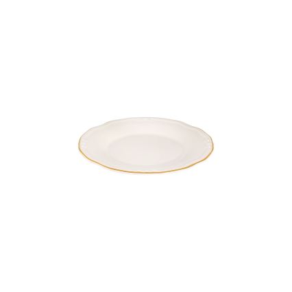 24-delige serviesset, wit/goud, porselein