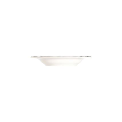 24-delige serviesset, wit/zilver, porselein