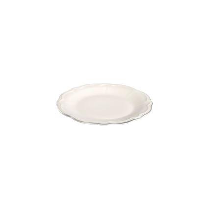 24-delige serviesset wit/zilver/porselein