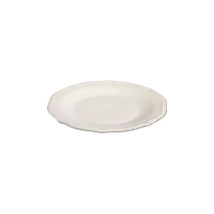 24-delige serviesset wit/zilver/porselein