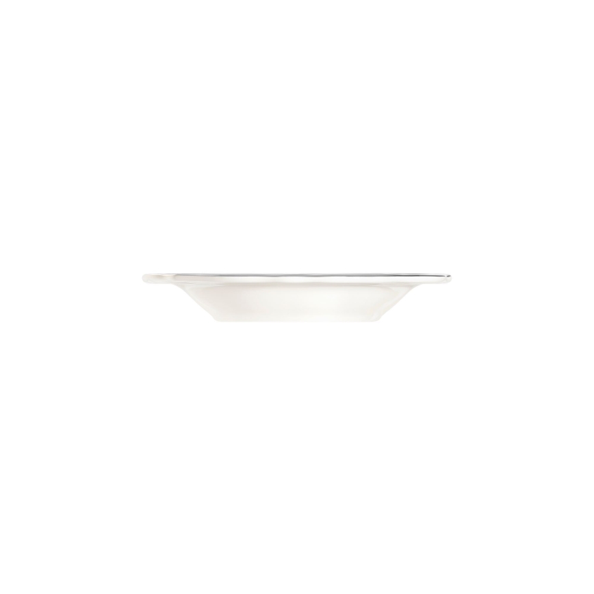 24-delige serviesset wit/zilver/porselein