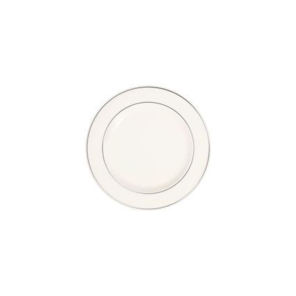 24-delige serviesset, wit/zilver, porselein