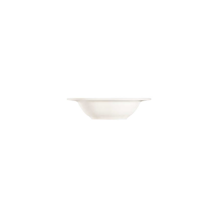 24-delige serviesset, wit/zilver, porselein