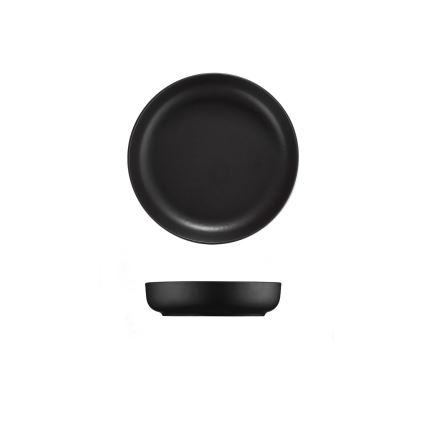 24-delige serviesset zwart/porselein