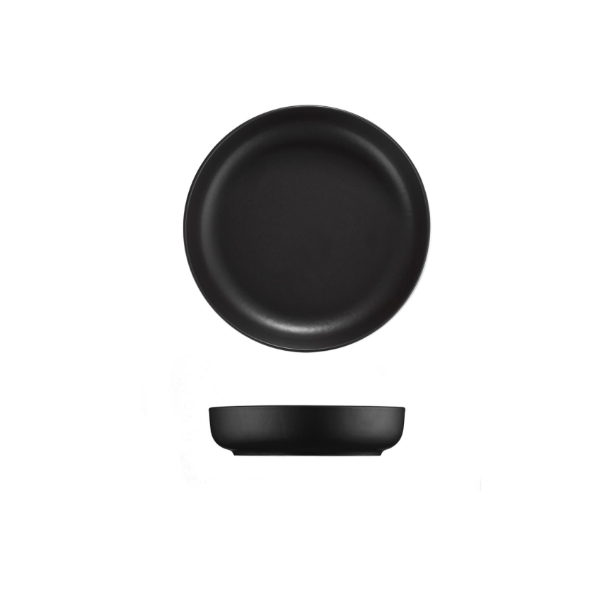 24-delige serviesset zwart/porselein