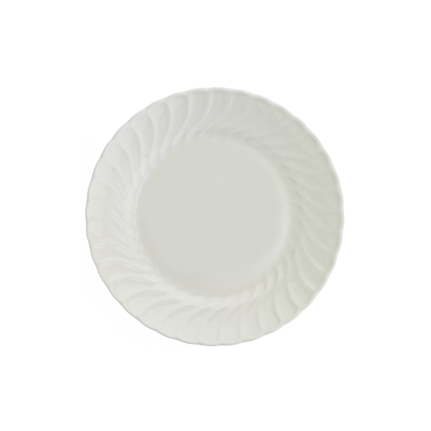 24-delige witte serviesset van porselein