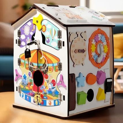 2Kids Toys - Activiteitenbord huisje wit