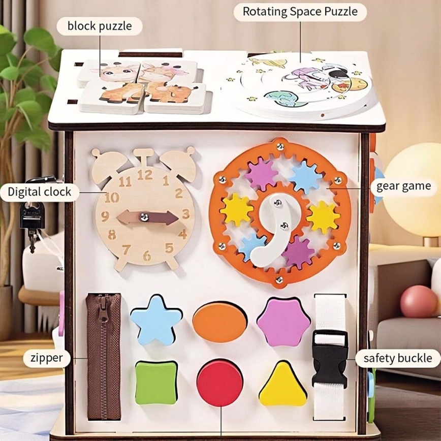 2Kids Toys - Activiteitenbord huisje wit