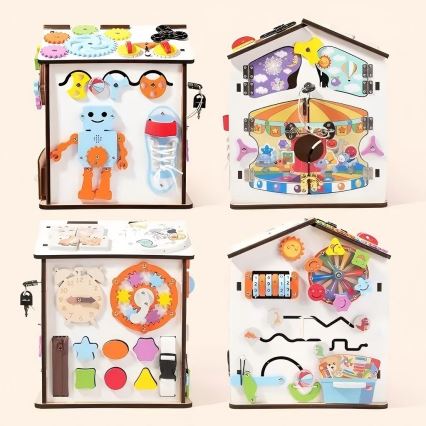 2Kids Toys - Activiteitenbord huisje wit