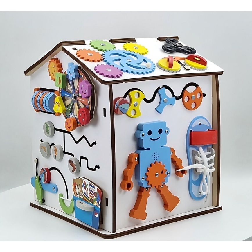 2Kids Toys - Activiteitenbord huisje wit