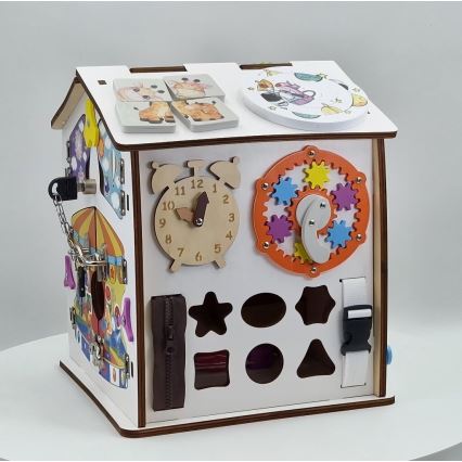 2Kids Toys - Activiteitenbord huisje wit