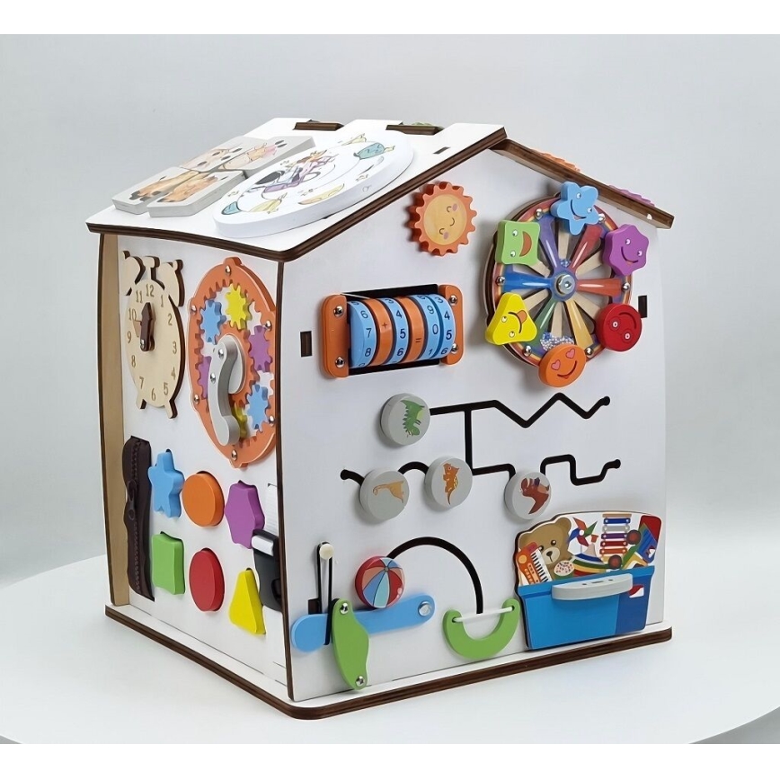 2Kids Toys - Activiteitenbord huisje wit