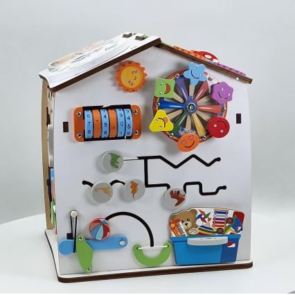 2Kids Toys - Activiteitenbord huisje wit