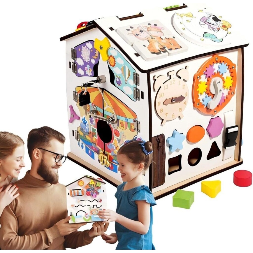 2Kids Toys - Activiteitenbord huisje wit