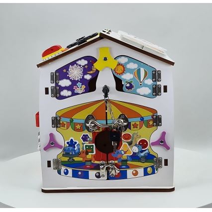 2Kids Toys - Activiteitenbord huisje wit