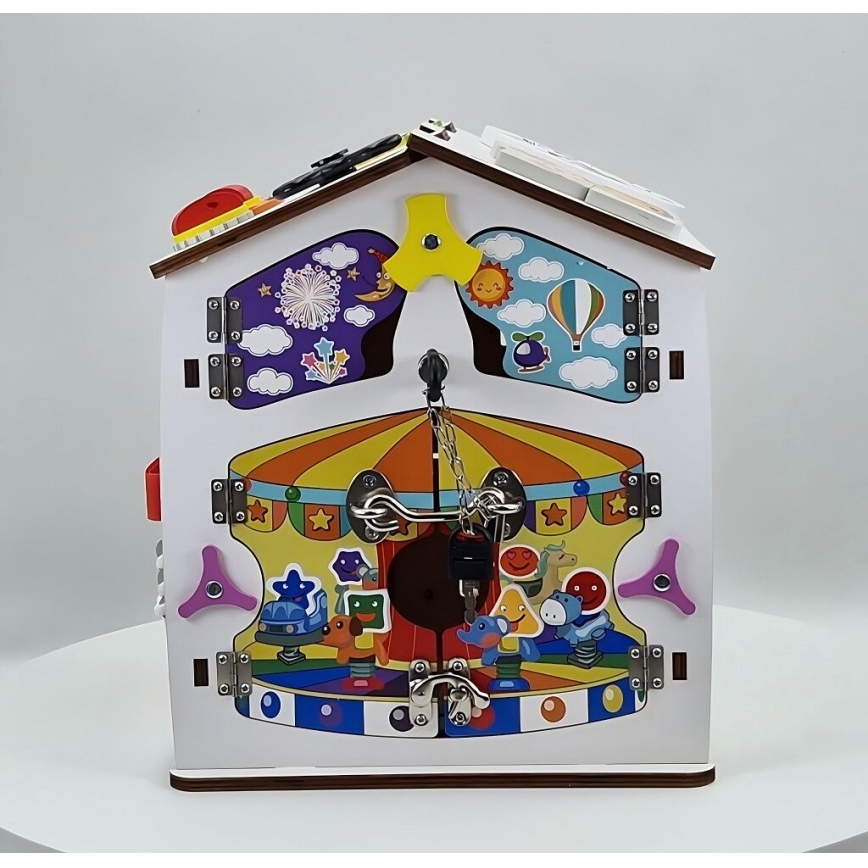 2Kids Toys - Activiteitenbord huisje wit