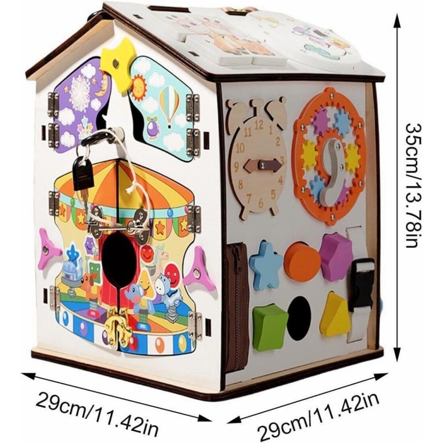 2Kids Toys - Activiteitenbord huisje wit