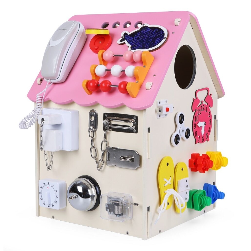 2Kids Toys - Activity bord huis roze