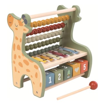 2Kids Toys - Houten multifunctioneel abacus Giraffe