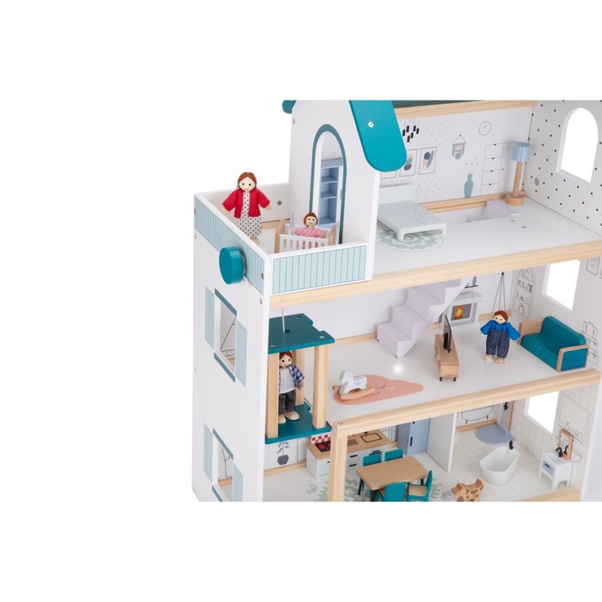 2Kids Toys - Houten poppenhuis Barbora