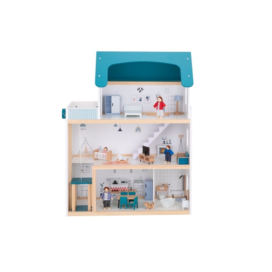 2Kids Toys - Houten poppenhuis Barbora