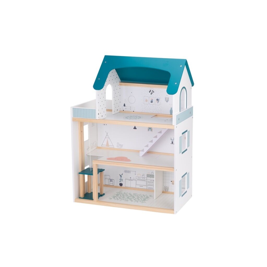 2Kids Toys - Houten poppenhuis Barbora