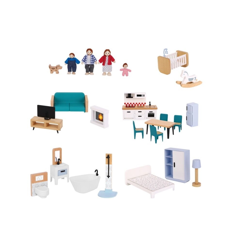 2Kids Toys - Houten poppenhuis Barbora