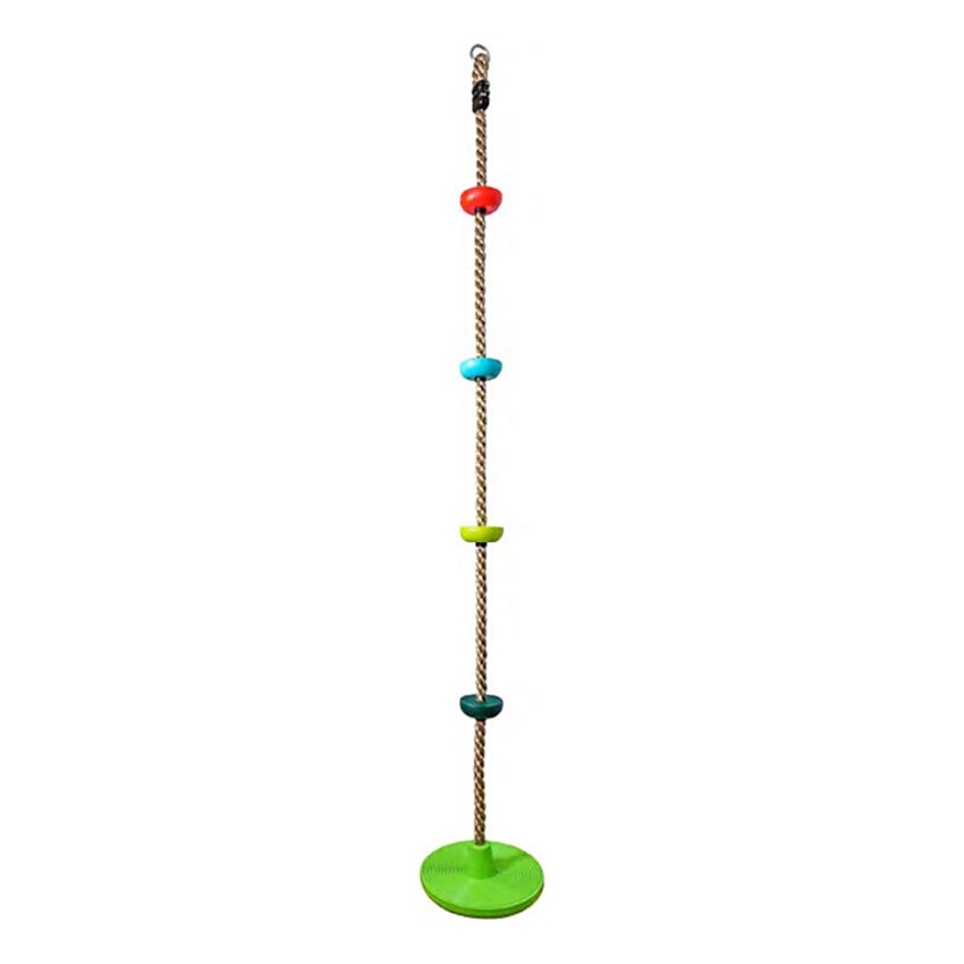 2Kids Toys - Kinderklimtouw met schijven mix van kleuren