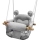 2Kids Toys - Kinderschommel van textiel grijs/beuken