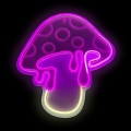 2Kids Toys - LED-neon muurdecoratie LED/5W/USB paddenstoel