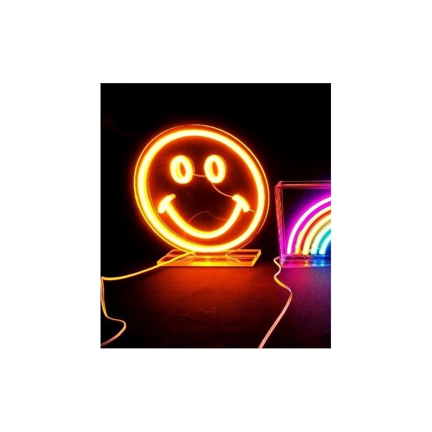 2Kids Toys - LED-neon tafeldecoratie LED/5W/USB smiley