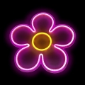 2Kids Toys - LED-neon wanddecoratie LED/5W/USB bloem