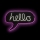 2Kids Toys - LED Neon-wanddecoratie LED/5W/USB hello