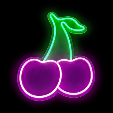 2Kids Toys - LED Neon-wanddecoratie LED/5W/USB kersen